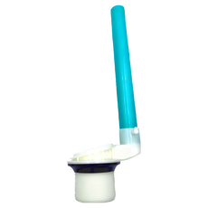 動手族 馬桶水箱沖水器，ABS出水頭 ABS螺母 橡膠墊各一 台灣製, 137g, 混色