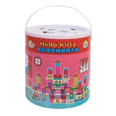 Hello Kitty 配對圖積木組 100個積木 木材製品 訓練手眼協調, KT04465, 1個