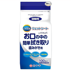 白十字 口腔清潔濕巾 替換裝 100片, 1包