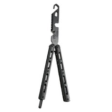 LITTLE JACK 多功能蝴蝶工具脫鉤器，消線切割，啞光黑, 黑色, 1支