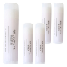 MUJI 無印良品 敏感肌護唇膏, 5.3g, 5條, 無香