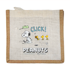 Kiiwi O SNOOPY 史努比聯名款簡約棉麻提袋, 22 x 105 x 19.5cm, 開心高爾夫