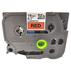 Brother 兄弟牌 TZe 護貝帶 18mm 紅底黑字, 1個