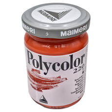 MaIMeRI 美利 POLYCOLOR重稠壓克力 MA-1220220 220 鮮紅色 BRILLIANT RED, 140ml, 1色
