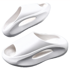 bebehome 舒適厚底時尚外出拖鞋 白色 EVA材質, 42-43