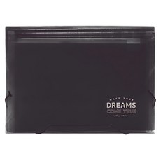 珠友文化 12層A4風琴夾 鬆緊帶 附6色索引紙, 黑色, 1個