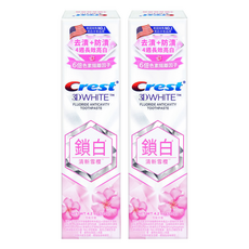 Crest 台灣公司貨 香氛鎖白牙膏 清新雪櫻, 120g, 2條
