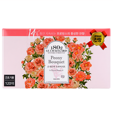 1802 LE CHATELARD 烘衣柔軟香氛去靜電紙 牡丹花束 含法國草本精油 持續濃郁豐富花香, 120張, 1盒