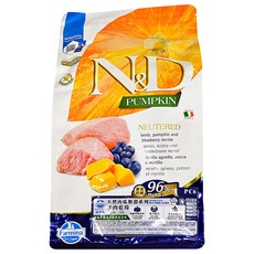 Farmina 法米納 室內及結紮貓用 ND 天然南瓜無穀糧, 羊肉藍莓, 1.5kg, 1袋