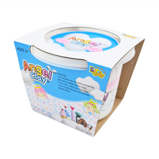 Donerland 天使黏土補充包- 附贈隨機動物模具 安全無毒 輕黏土, 100g, 1罐, 補充包(100克)白