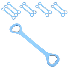 拉力繩 藍色 10條 瑜珈皮拉提斯健身美背訓練, 大(45 x 9cm)