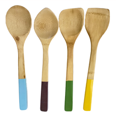 Ecosmart 天然竹木調理湯匙 4件組, 30 x 6.5 x 1cm, ECOBOOTL4L, 1組