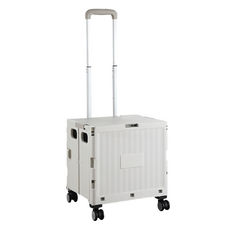 摺疊手推車 萬向輪版 38L 36.5 x 31 x 39~89.5cm, 灰色, 1個