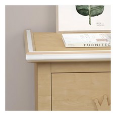 vanibaby L型 雙色加厚防撞邊 時尚質感防撞邊條 NBR材質 柔韌耐用 邊角防護, 木色, 2條