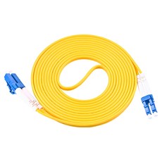 Neon 台灣霓虹 電信級LC-LC單模雙芯全雙工光纖跳線 3m 黃色, 1條