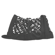 汽車座椅收納網, 彈力防護, 尺寸29x25cm, 黑色, 1個