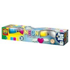 荷蘭SES 霓彩夜光創意黏土4色, 00461, 360g, 1盒