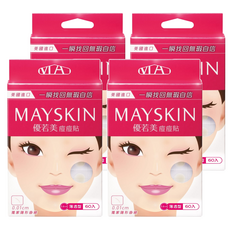 MAYSKIN 優若美 痘痘貼 薄透型, 60入, 4盒