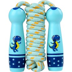 可愛卡通兒童跳繩 藍色恐龍, 1個