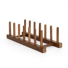 Goodsdeco 6格木製盤架 34.5x13.5x10.5cm, 胡桃木色, 1個
