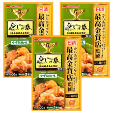 日清製粉 炸物製粉 柚子胡椒味 簡單製做易上手 油炸後裡層多汁 外層酥脆可口, 100g, 3包