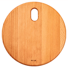 HOLA 和樂家居 木作山毛櫸隔熱鍋墊 22 x 22 x 1.5cm 1kg, 原木色, 1個