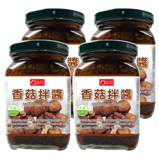 康健生機 香菇拌醬, 全素, 380g, 4罐