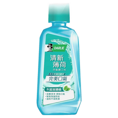 DARLIE 好來 含氟漱口水 無酒精配方 清新薄荷 自然薄荷與綠茶精華, 500ml, 1瓶