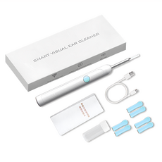 上手家居 可視掏耳棒 白色,高清鏡頭,LED照明,舒適安全掏耳, 1組