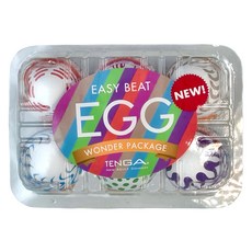 TENGA EGG WONDER 歡樂系列 WONDER PACKAGE 歡樂綜合蛋 6個, 多色, 1組