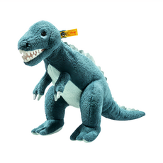 Steiff 金耳釦泰迪熊 Soft Cuddly Friends Thaisen T-Rex 恐龍玩偶, 35cm, 1個