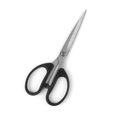 汪吾銓 剪刀, 全長140mm 不鏽鋼, 黑色, 1支