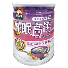 QUAKER 桂格 晚安好眠全穀奶 黑芝麻, 600g, 1罐