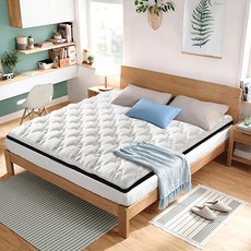 維也納 頂級100%天絲3M防潑水日式薄床墊 180 x 188cm, 白色