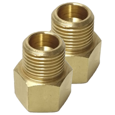 新多多小舖 四分瓦斯配管接頭 四分外牙 + 反轉內牙, 2個