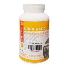 山仁木蠟油 白色 500ml 環保無毒木器塗料 適用於家具、木工DIY 輕鬆打造自然質感, 1罐