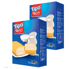 Tipo 瑞士捲 牛奶口味, 180g, 2盒