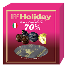 Europe Holiday 歐利華70%黑巧克力禮盒, 112g, 1盒
