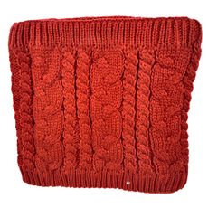 大麻花圍脖 - 多色可選 針織, 紅色, 環狀圍巾