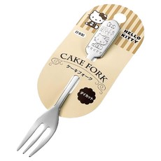 KITTY不鏽鋼叉子13cm，可愛造型兒童餐具，安全衛生，用餐好心情, 1入