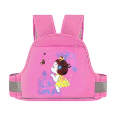 JAR嚴選 高質感加厚兒童機車安全帶 升級版, 粉色女孩, 1個