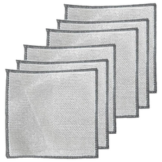 日本SP SAUCE 金屬絲質去油汙網格抹布 20x20公分 3條裝, 銀灰色, 2包