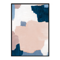 BOLUO GALLERY 菠蘿選畫所 掛畫 粉與藍 III APAP4692B, 黑色