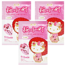 Kiyou 除虫菊 凱蒂貓入浴劑 櫻花, 50g, 3包