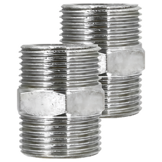 Elephant Waters 沐象 銅六角立布 水管接頭 耐用防漏 輕鬆安裝, 2個