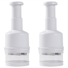 EDISH 白色壓碎器 蒜泥壓蒜器 薑末壓碎器 廚房壓泥器 一組, 21.5 x 8cm, 白色, 1組