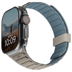 UAG 磁吸時尚雙色矽膠錶帶, 沙色/藍色, 1個