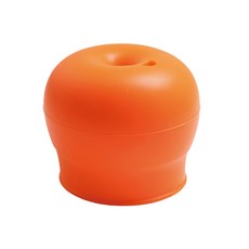 haakaa 萬用防溢漏吸管杯套, 攜帶方便,一體成型, 亮橙橘, 1個