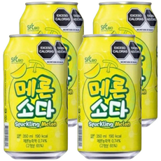 SFC BIO 哈密瓜風味蘇打 350ml, 4罐