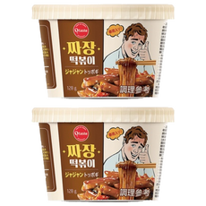 O taste 辣炒年糕冬粉杯 辣炸醬味 欲罷不能的美味韓式料理 同時享用冬粉和年糕的嚼勁 簡易料理方便食用, 2入